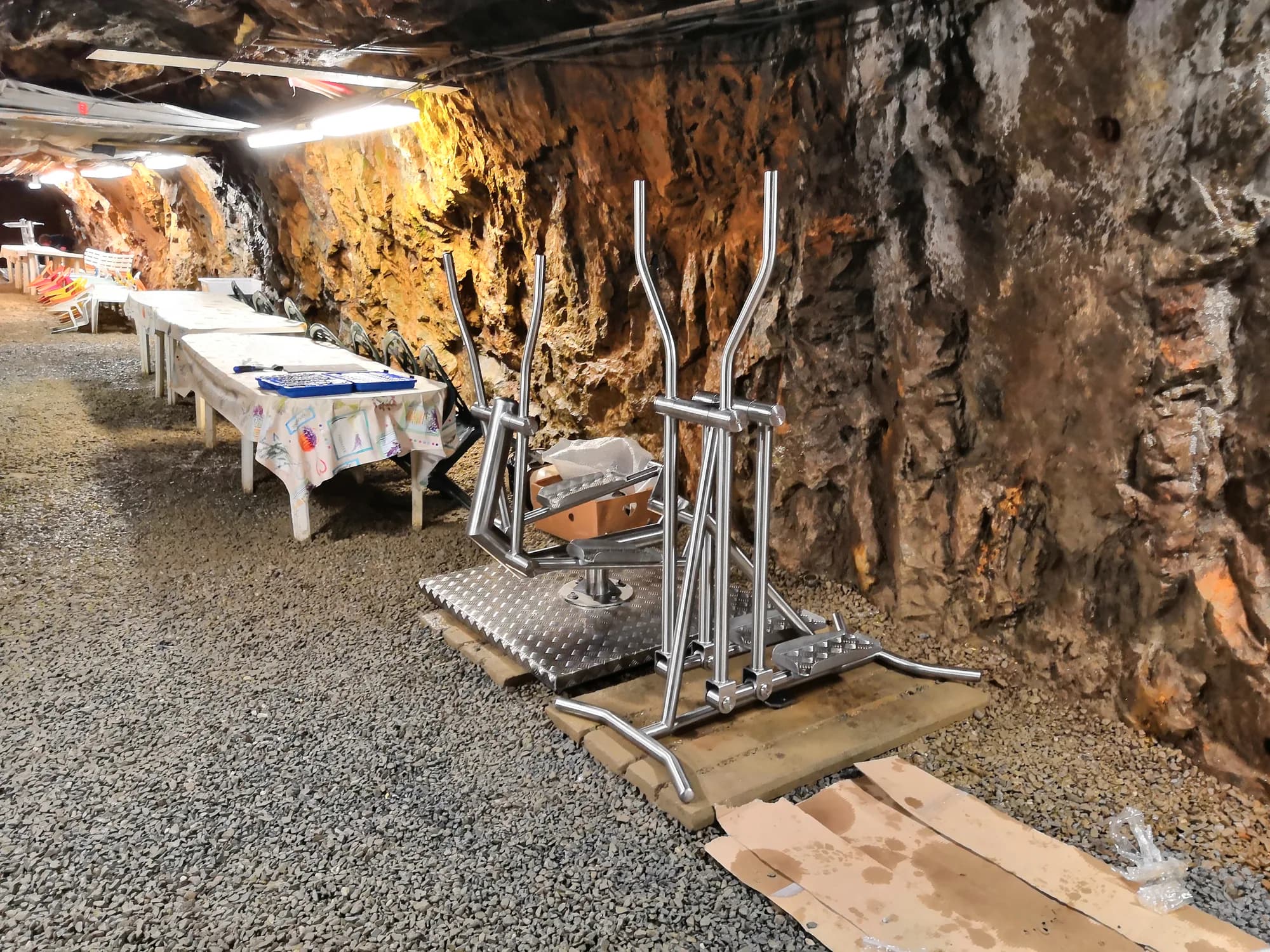 Odpočinková část speleoterapie v podzemní komoře